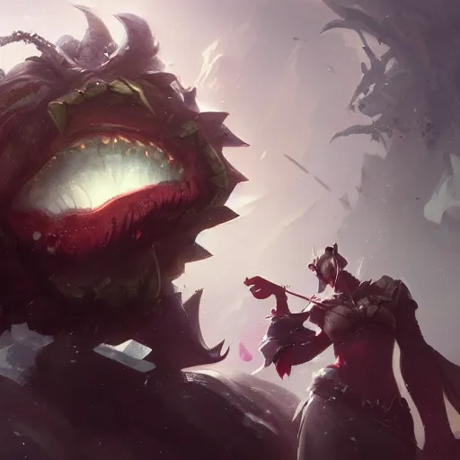 Image similar to me laughing at league of legends developers by greg rutkowski
