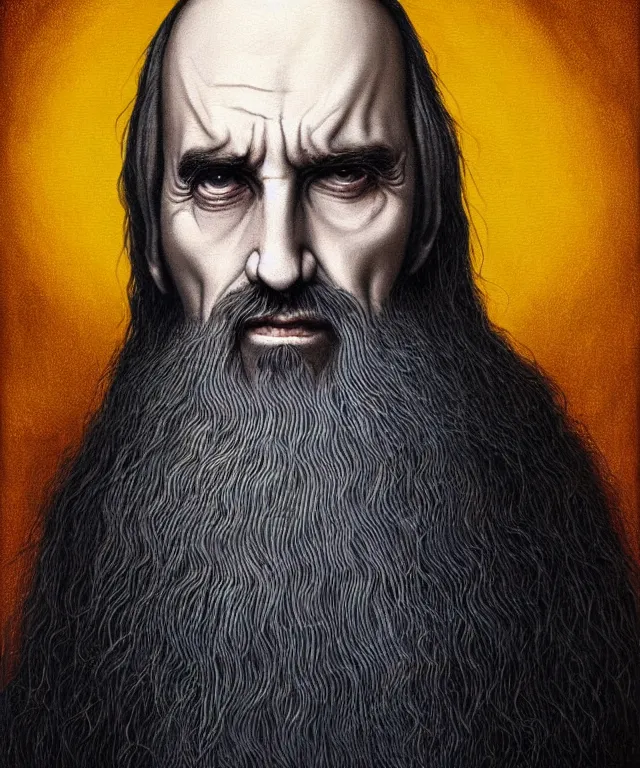 Image similar to portrait of Saruman in Breaking Bad, lowbrow painting by Mark Ryden