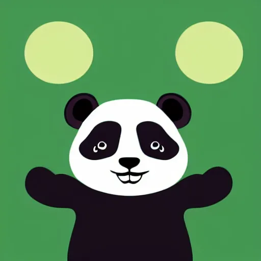 Image similar to vector art of cute panda hugging welsh flag, adobe illustrator