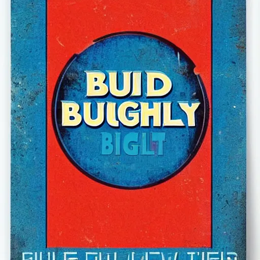 Image similar to retro bud light poster