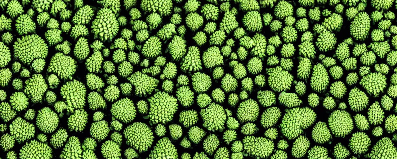 Prompt: city made of romanesco broccoli, close up, depth of field, photorealistic