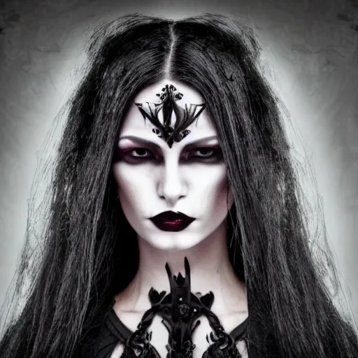 Prompt: disciples 2 style woman portrait dark gothic fantasy