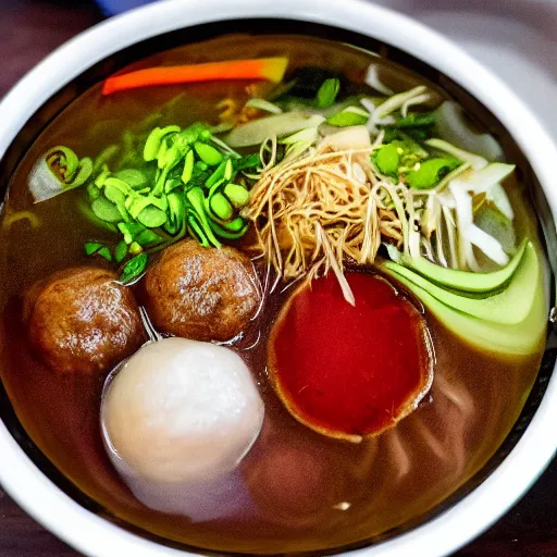 Image similar to giant bakso inside bowl