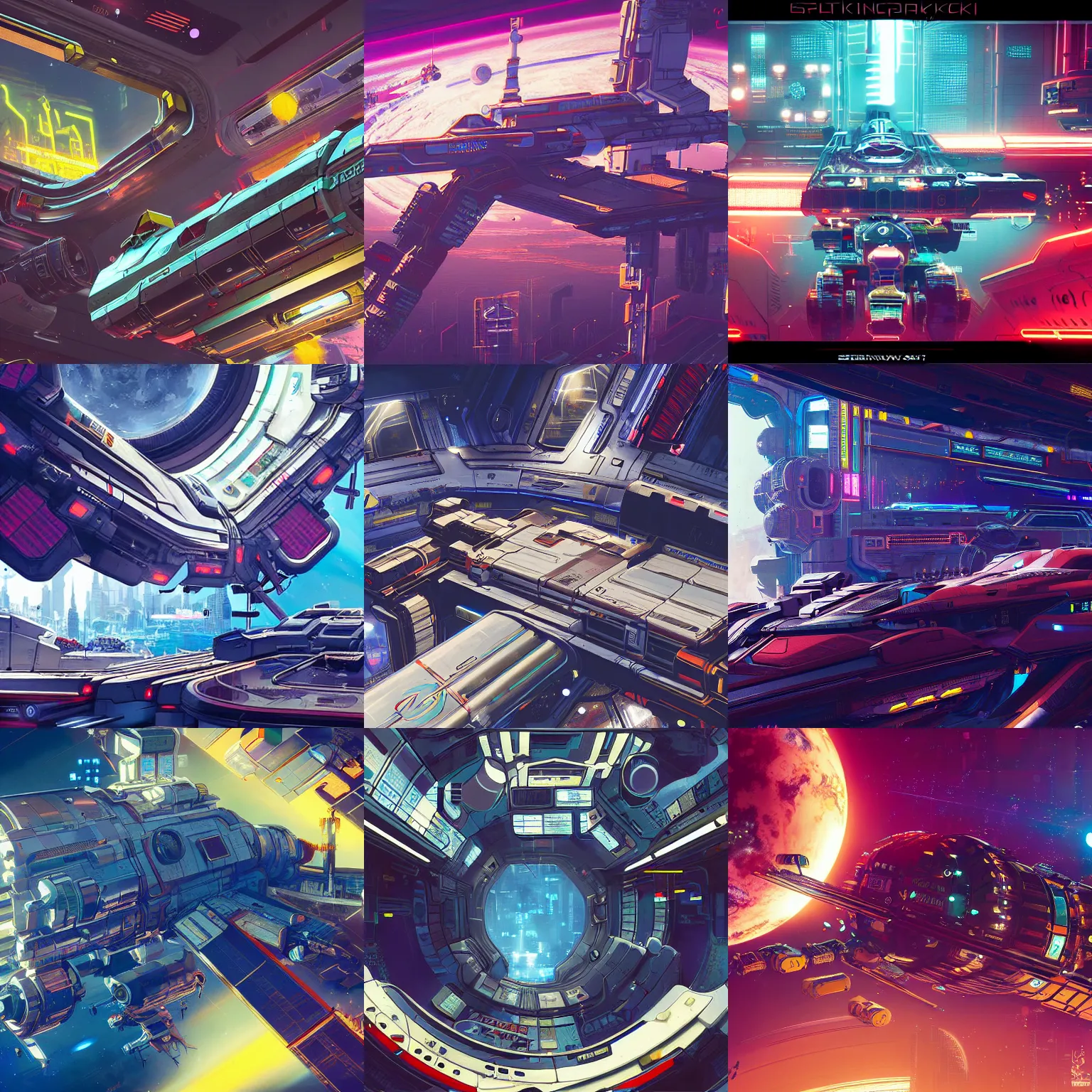 space station from ending on cyberpunk 2 0 7 7, highly | Stable Diffusion |  OpenArt