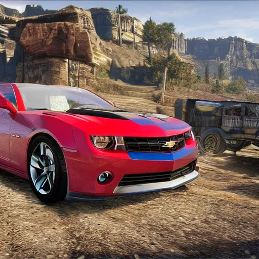 Image similar to 2 0 1 3 chevrolet camaro ss in red dead redemption 2