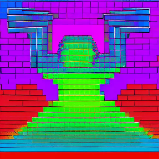 Image similar to psychedelic dance of pixels