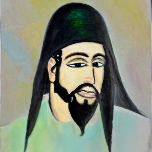 Image similar to a painting of the prophet mohammed.
