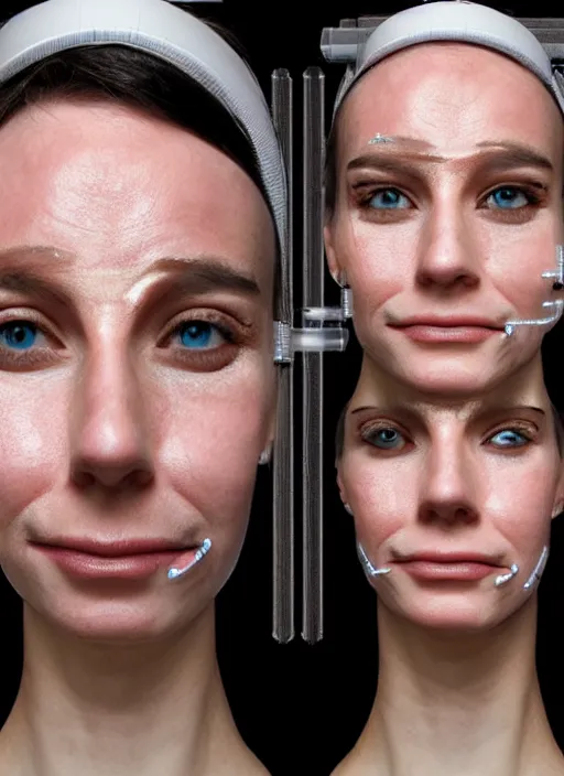 Image similar to Cybernetic facial modifications, photo