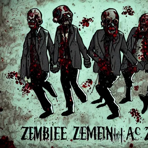 Prompt: zombies at a funeral