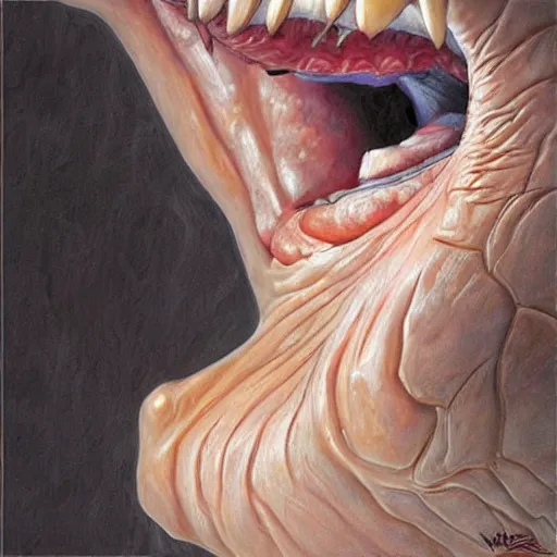 Image similar to Hyper-realistic paintings of Guts From Berserk by Mike Dargas