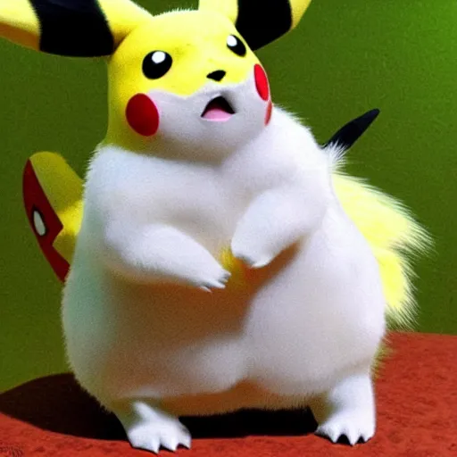 Prompt: if Pikachu were a real animal, photorealistic