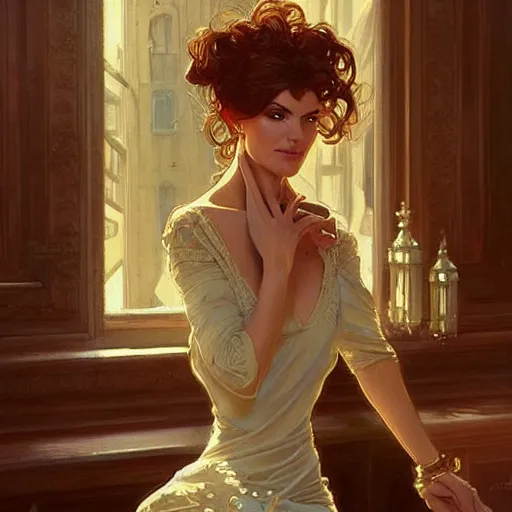 Image similar to Scene from Pretty Woman with crocheting figures. Elegant, intricate, digital painting, artstation, concept art, smooth, sharp focus, illustration, art by artgerm and greg rutkowski and alphonse mucha