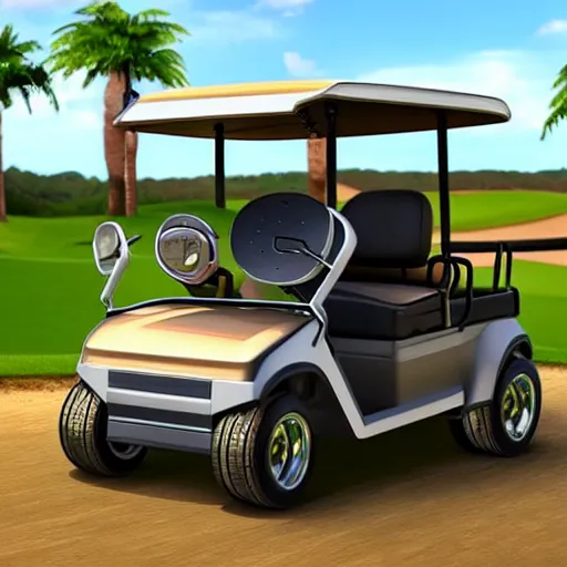 Image similar to donkey driving a golf cart, realistic, 4 k, octane render, golf cart, donkey, intricate detail, ultra hd