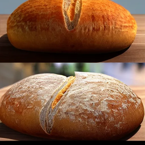 Prompt: photorealistic bread