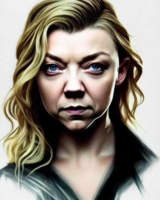 Image similar to natalie dormer, character portrait, portrait, close up, concept art,,,
