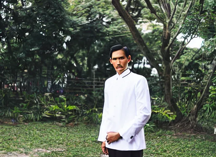 Image similar to outdoor medium portrait of jose rizal!! as a very very very very extremely handsome!!! good looking young man in 2 0 2 2 wearing stylish modern clothes!! photo taken in 2 0 2 2, 3 5 mm f 1. 4 digital color photo, modern clothes