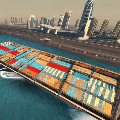 Image similar to gta : dubai, pallet color