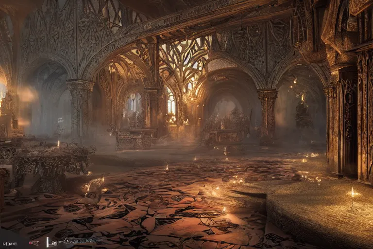 Prompt: dragon age, interior design, intricate, photo - realistic hd, high contrast, cinematographic, superres sharpening. photo - realistic hd, hyperrealism, colourful, highly detailed, cinematic, luminescence, 3 2 k, dop, high contrast, intricate, mystery, epic, fantasy