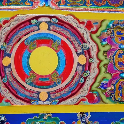 Image similar to tibetan mural