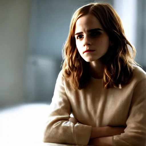 Image similar to film still of Emma Watson.