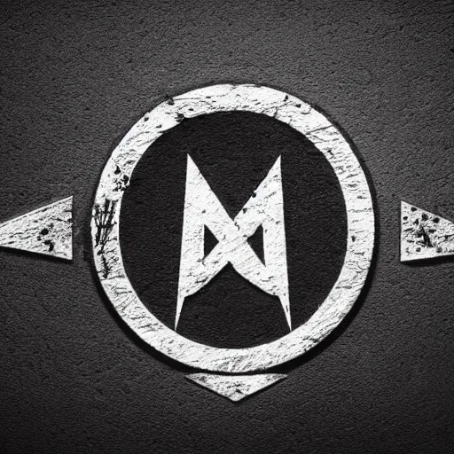 Prompt: black metal band logo, metal font, unreadable, futuristic font