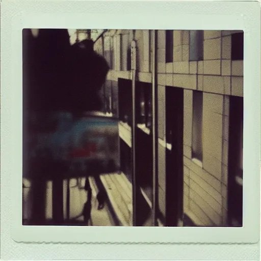 Image similar to polaroid reflection street photography