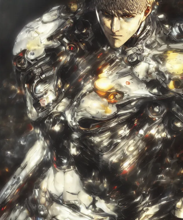 Image similar to genos, painting by greg ruthowski, yoshikata amano, yoji shinkawa, highly detailed, complex, exquisite and beautiful, 4 k, 8 k, artstation