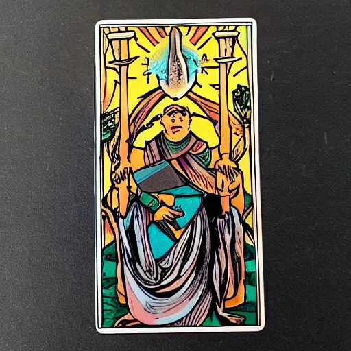 Image similar to tarot card