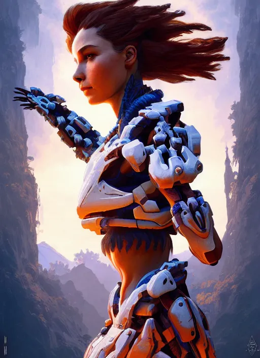 Image similar to symmetry!! portrait of machine from horizon zero dawn, intricate, elegant, highly detailed, digital painting, artstation, concept art, smooth, sharp focus, illustration, art by artgerm and greg rutkowski and alphonse mucha, 8 k