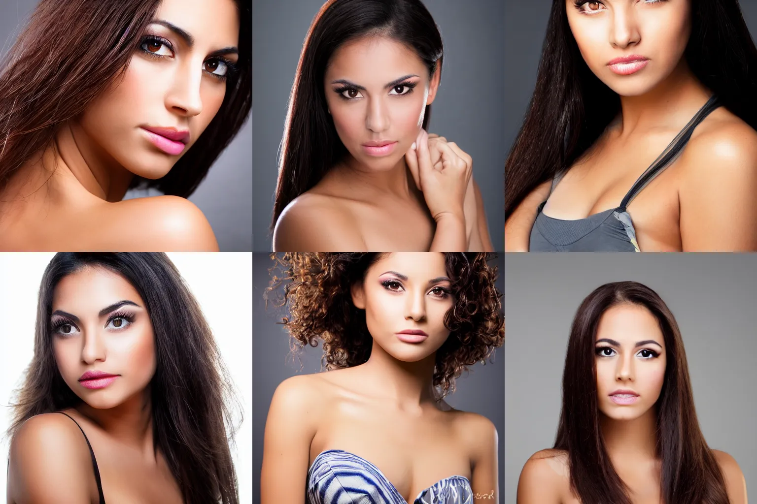 Prompt: Latina model face, high quality, studio lighting, professional