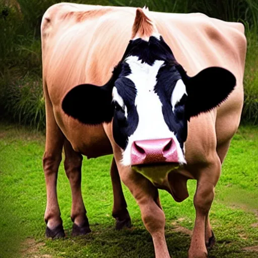 Image similar to cow with cat head , photorealistic photo