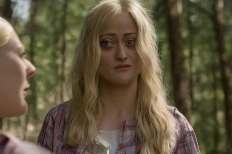 Prompt: A film still of an Olivia Taylor Dudley in Forest Gump, high detail