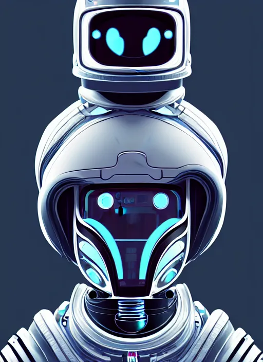 Prompt: symmetry!! portrait of a robot astronaut, moon, horizon zero dawn machine, intricate, elegant, highly detailed, digital painting, artstation, concept art, smooth, sharp focus, lineart, illustration, penned with black ink, 8 k