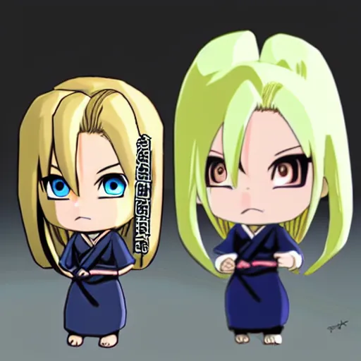 Image similar to chibi tsunade from naruto, 3 d