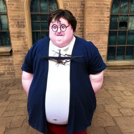 Image similar to obese harry potter