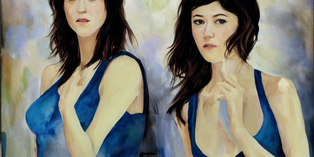 Image similar to Mary Elizabeth Winstead, painted