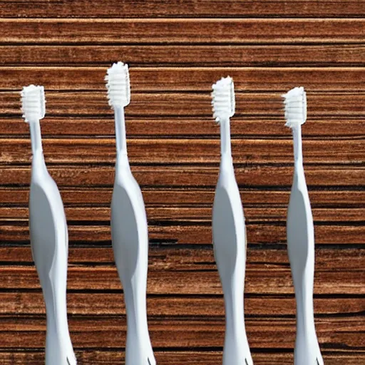 Prompt: metal toothbrush