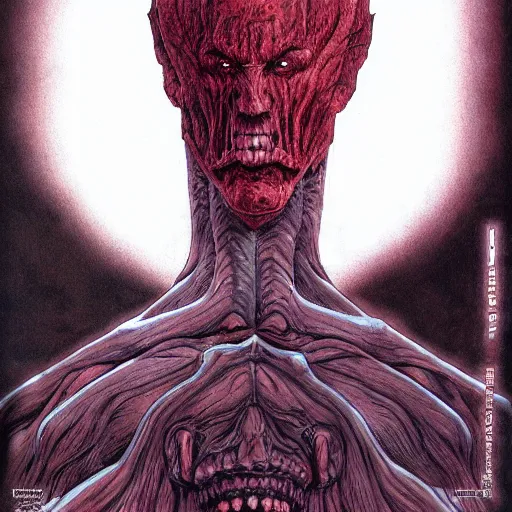 Prompt: colossal titan, in the style of wayne barlowe