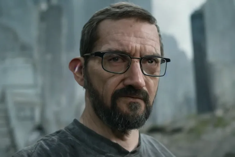 Prompt: vfx movie closeup real life gordon freeman by emmanuel lubezki