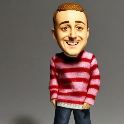 Prompt: mac miller as a bobblehead figure, ebay photo