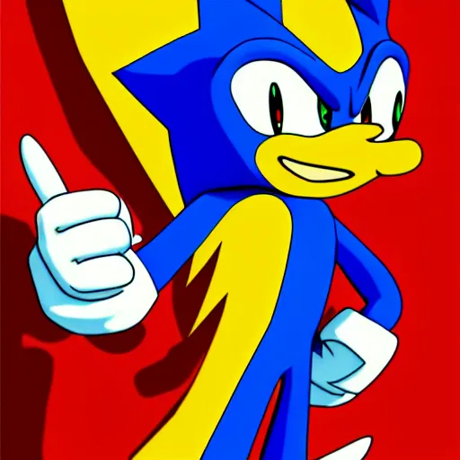 super sonic wearing a wooden mask with a smile on it, Stable Diffusion