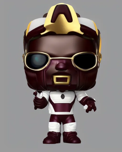 Image similar to full body 3d render of Robert Downey Junior as a funko pop, studio lighting, white background, blender, trending on artstation, 8k, highly detailed