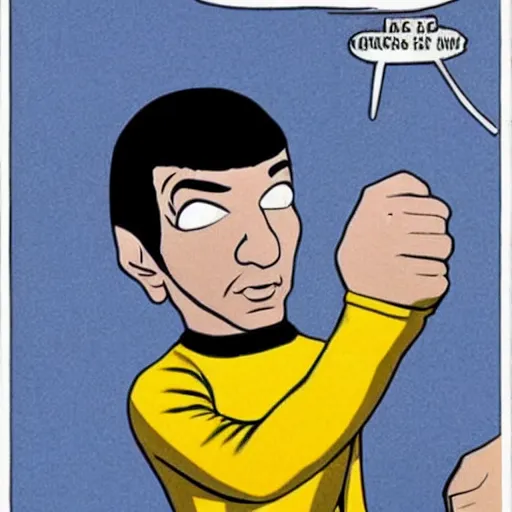 Prompt: spock and zues thumb war