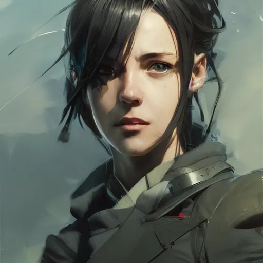 Image similar to realistic portrait of Sinon from sao, dramatic lighting, illustration by Greg rutkowski, yoji shinkawa, 4k, digital art, concept art, trending on artstation