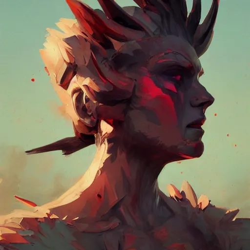 Image similar to berserker potrait, medium shot, asymmetrical, profile picture, Organic Painting, sunny day, Matte Painting, bold shapes, hard edges, street art, trending on artstation, by Huang Guangjian and Gil Elvgren and Sachin Teng