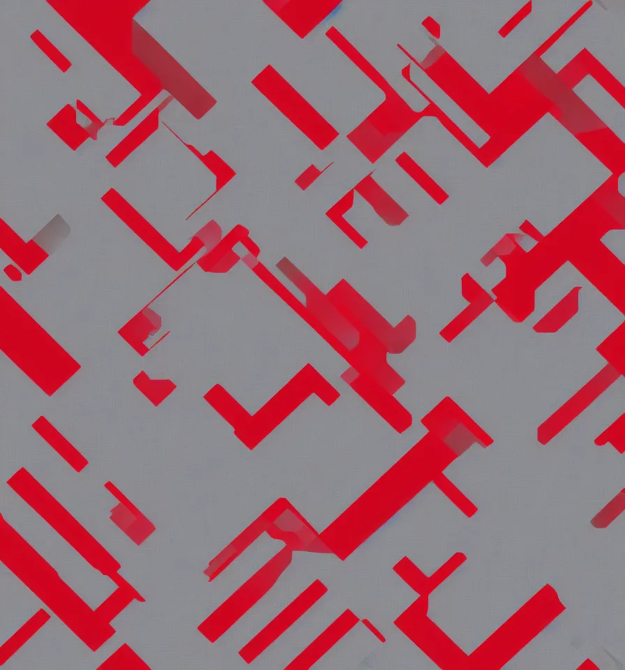 Prompt: powerpoint background design, geometric pattern, for a cctv security software company, light grey with red glitches, high - tech futuristic concept art