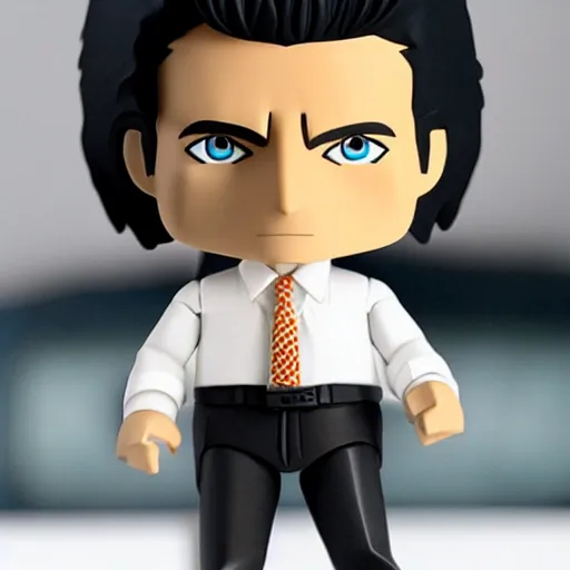 Image similar to patrick bateman nendroid