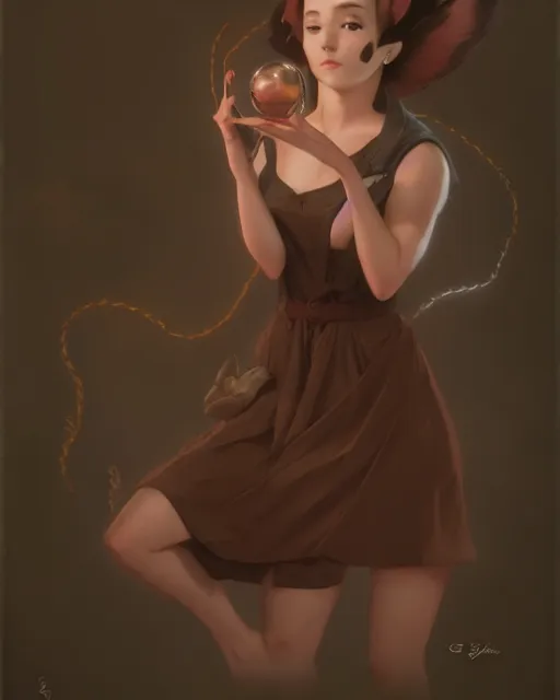 Prompt: photo of eevee pokemon humanisation, in lace brown dress, film still, dslr, by greg rutkowski, gil elvgren, enoch bolles, ross tran, artgerm, wlop, glossy skin, pearlescent, very coherent