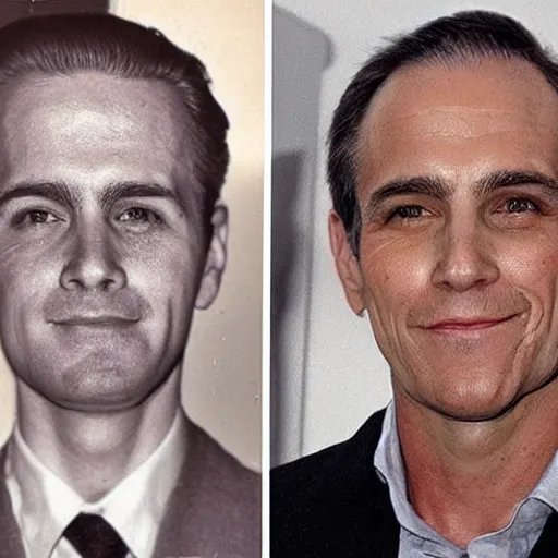 Prompt: photos of the same man aging over time