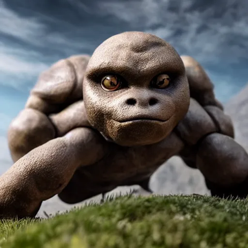 Image similar to national geographic photo of geodude, pokemon in the wild, intricate, portrait, 8 k highly professionally detailed, hdr, award winning